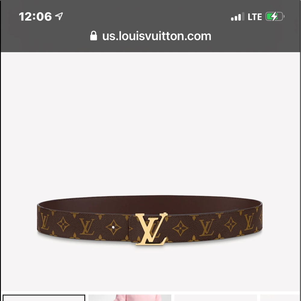 Authentic LV belt size 85
